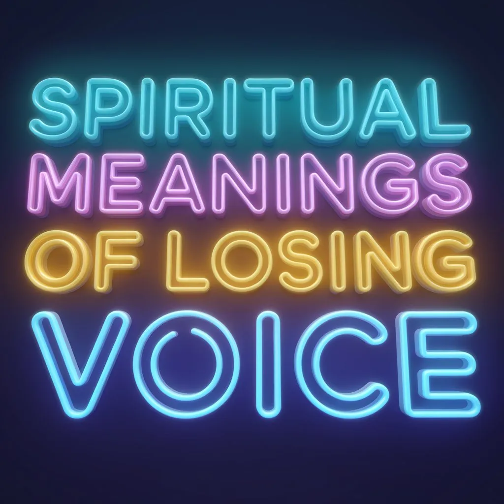 11 Spiritual Meanings of Losing Voice Revealed