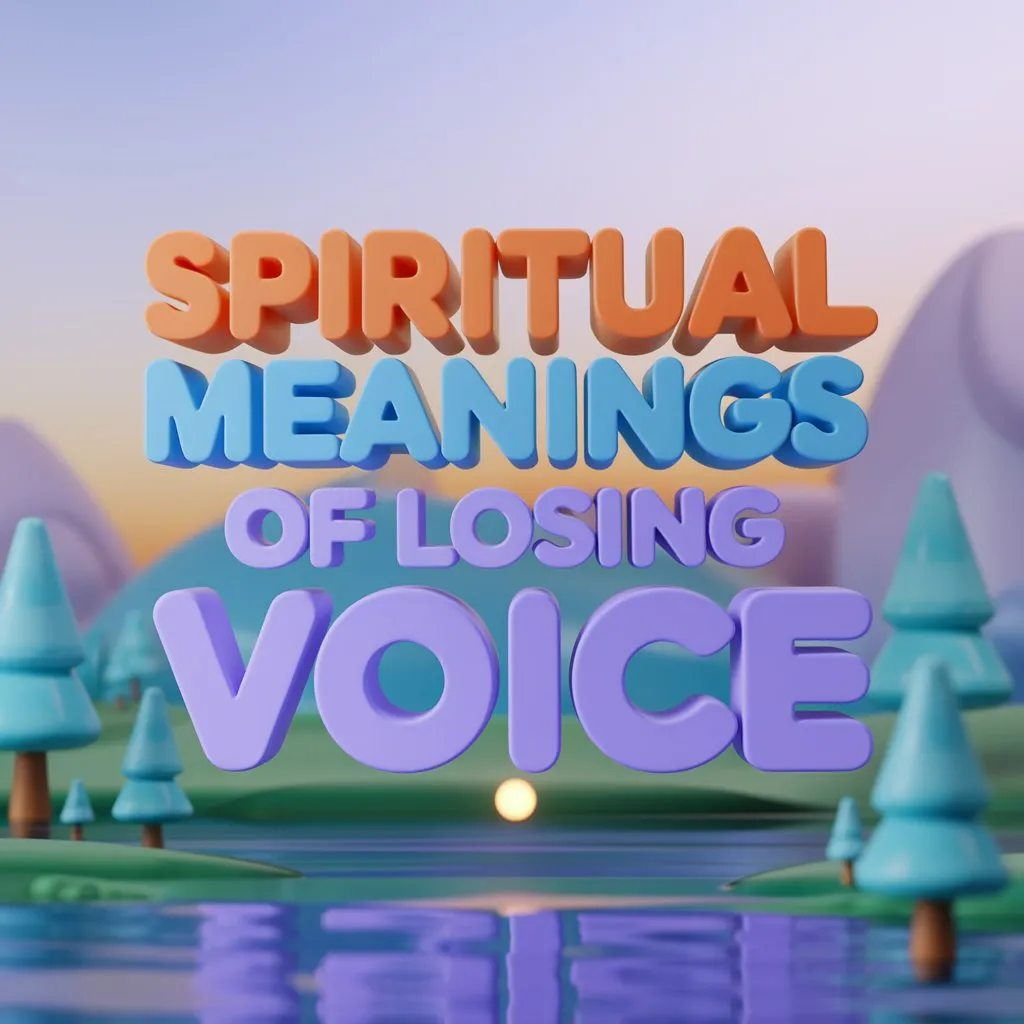 11 Spiritual Meanings of Losing Voice Revealed