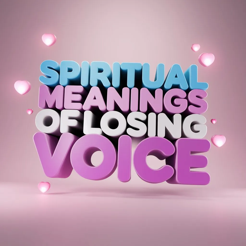 11 Spiritual Meanings of Losing Voice Revealed