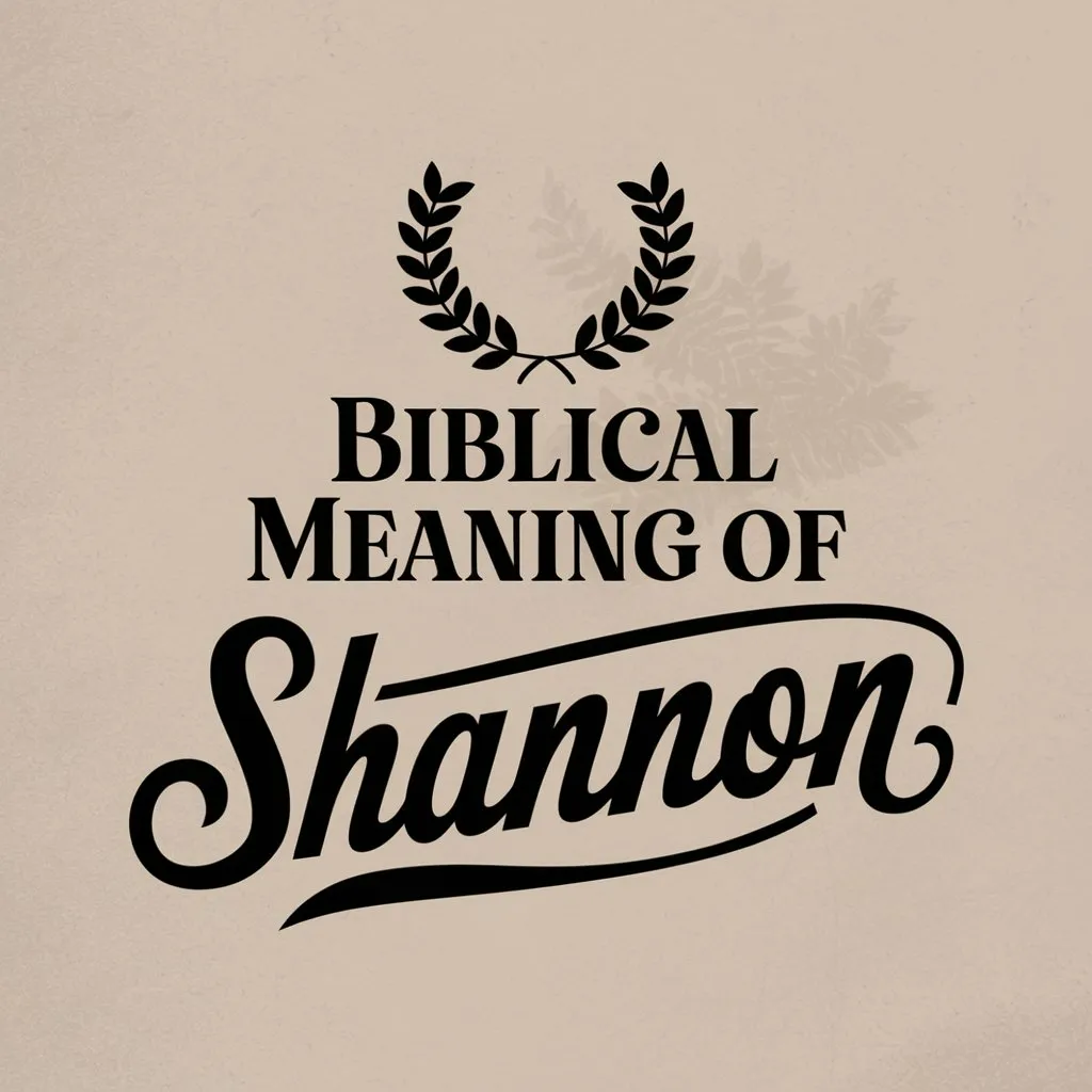 Biblical Meaning of Shannon: A Deep Dive into its Significance