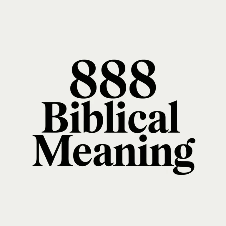 888 Biblical Meanings Revealed: Abundance and Prosperity?