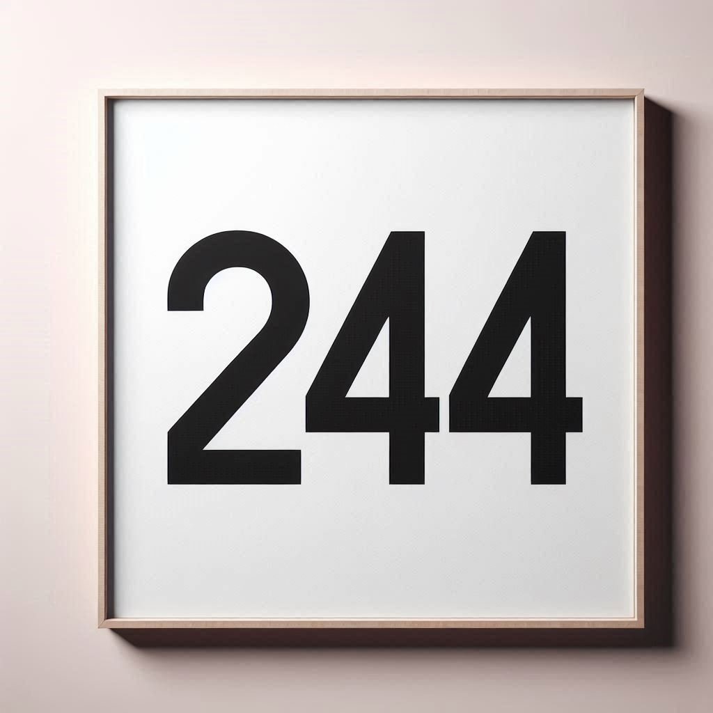 The Biblical Meaning of 244: A Biblical Perspective