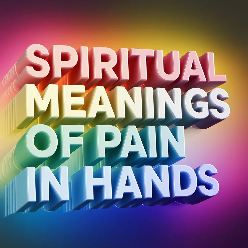 12 Spiritual Meanings of Pain in Hands: Uncover the Hidden Meanings