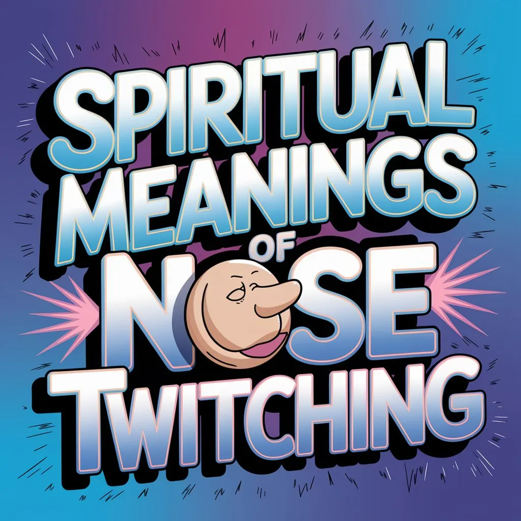 13 Spiritual Meanings of Nose Twitching: Messages from the Universe