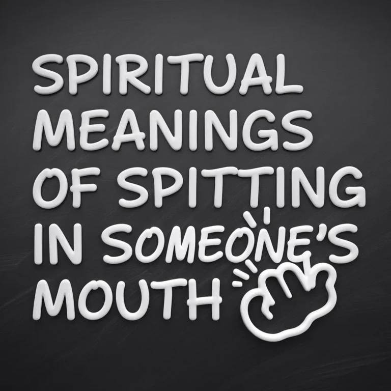 11 Spiritual Meanings of Spitting in Someone’s Mouth