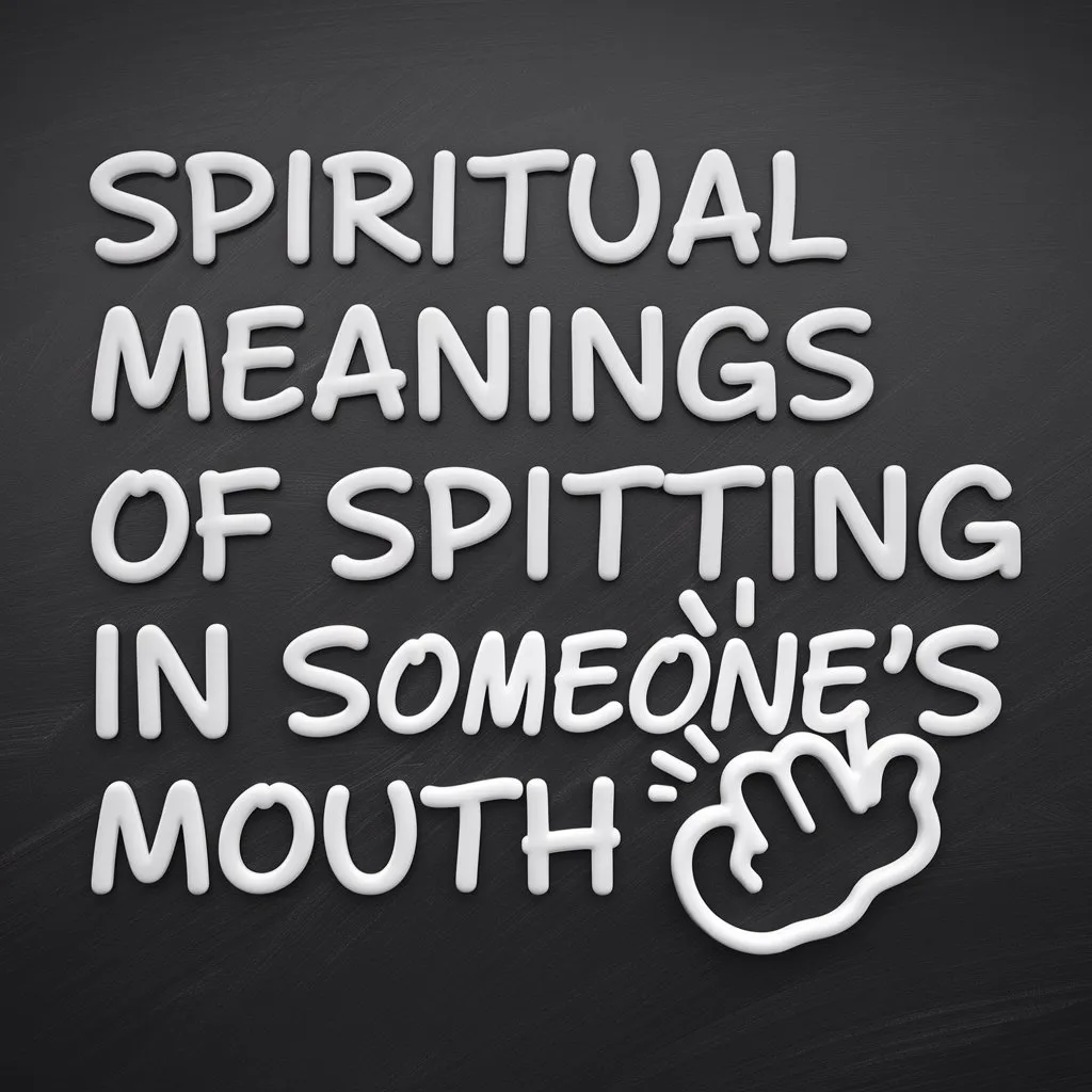 11 Spiritual Meanings of Spitting in Someone's Mouth