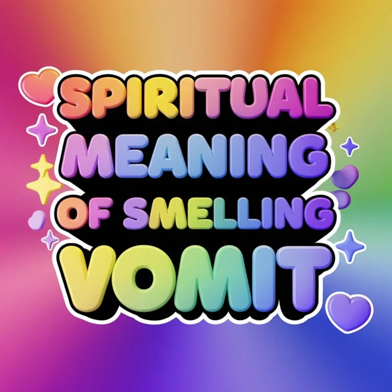 Spiritual Meaning of Smelling Vomit: 11 Signs to Watch Out For