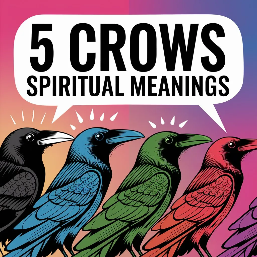 5 Crows Spiritual Meanings: 12 Mystical Messages of Nature