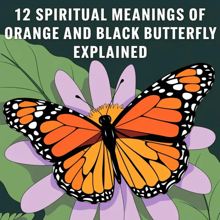 12 Spiritual Meanings of Orange and Black Butterfly Explained