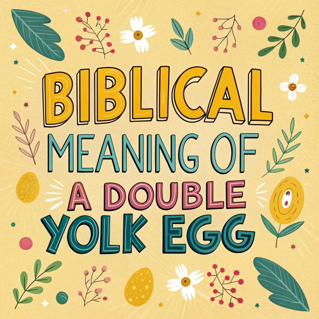 Biblical Meanings of Double Yolk Eggs: Hidden Messages