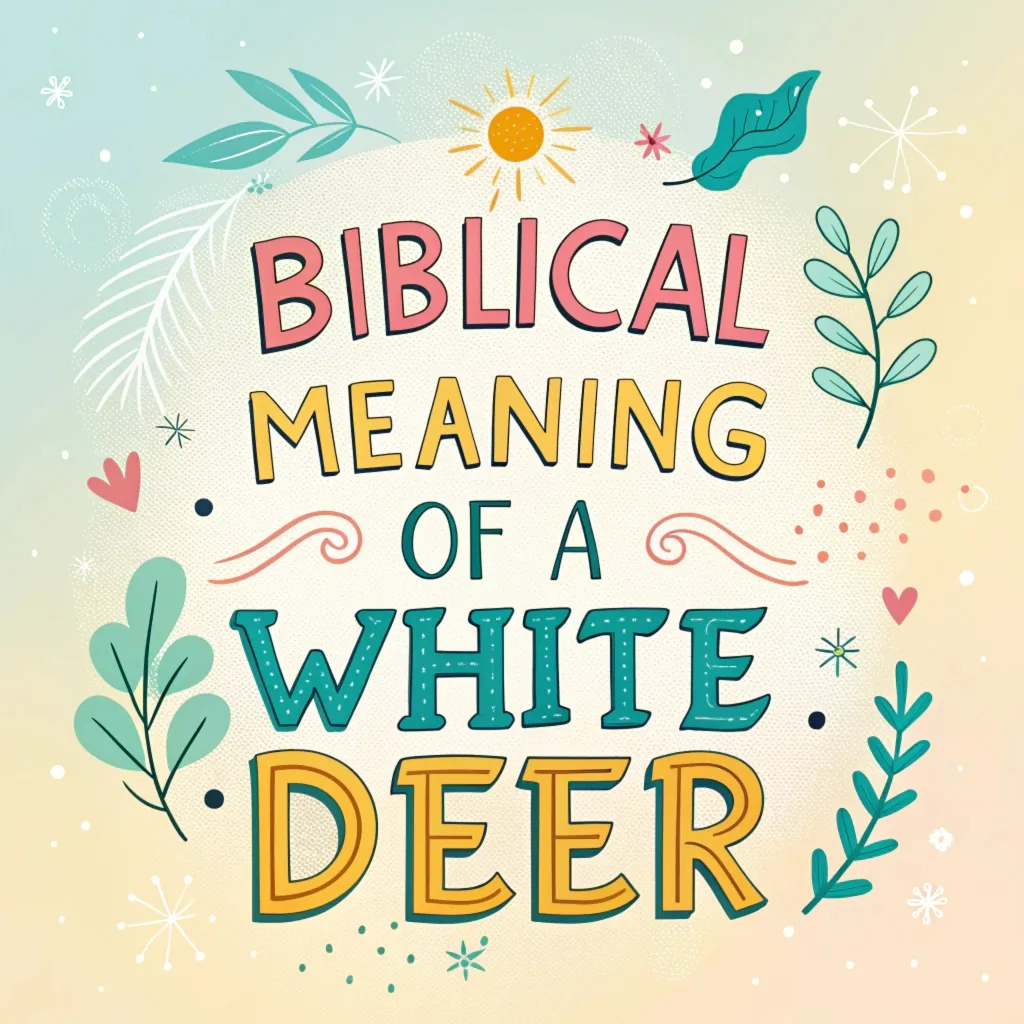 The Biblical Significance of White Deer: Spiritual Symbolism