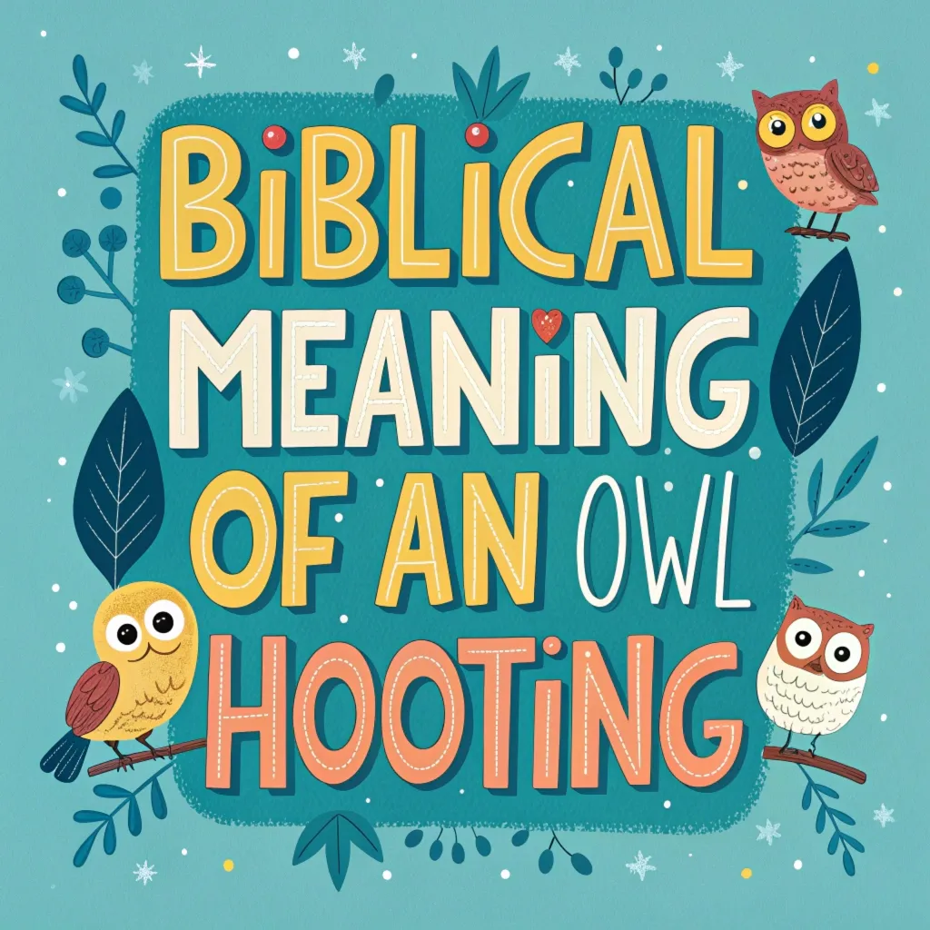 Biblical Significance of Owl Hooting: Spiritual Insights & Symbolism