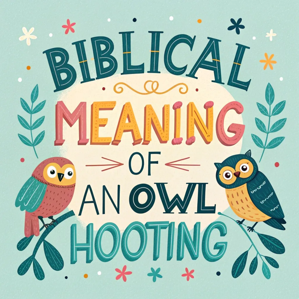 Biblical Significance of Owl Hooting: Spiritual Insights & Symbolism