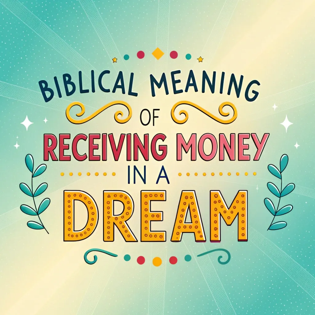 The Biblical Significance of Receiving Money in Dreams: Divine Messages