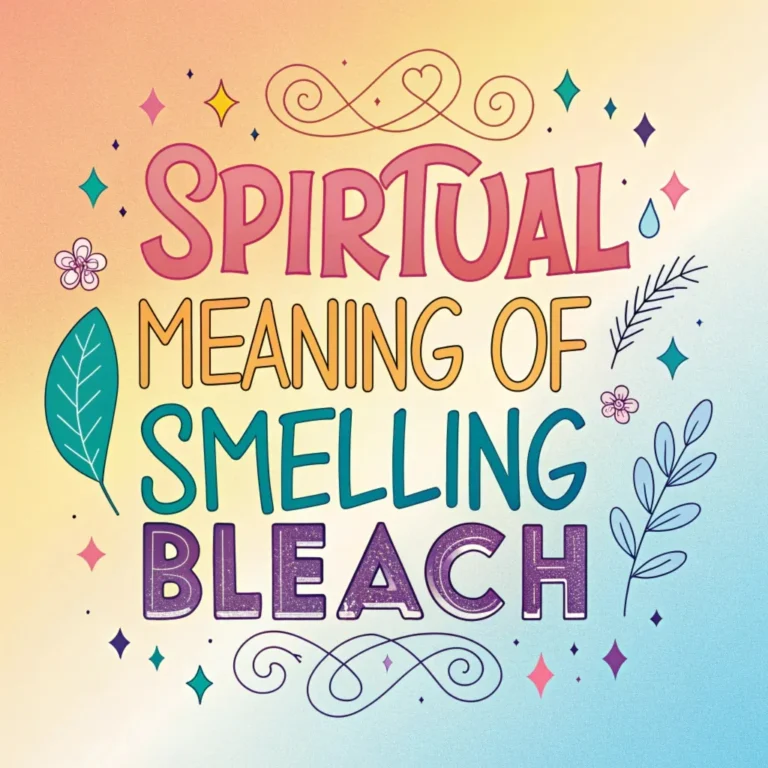 11 Spiritual Meaning of Smelling Bleach: The Unseen Message