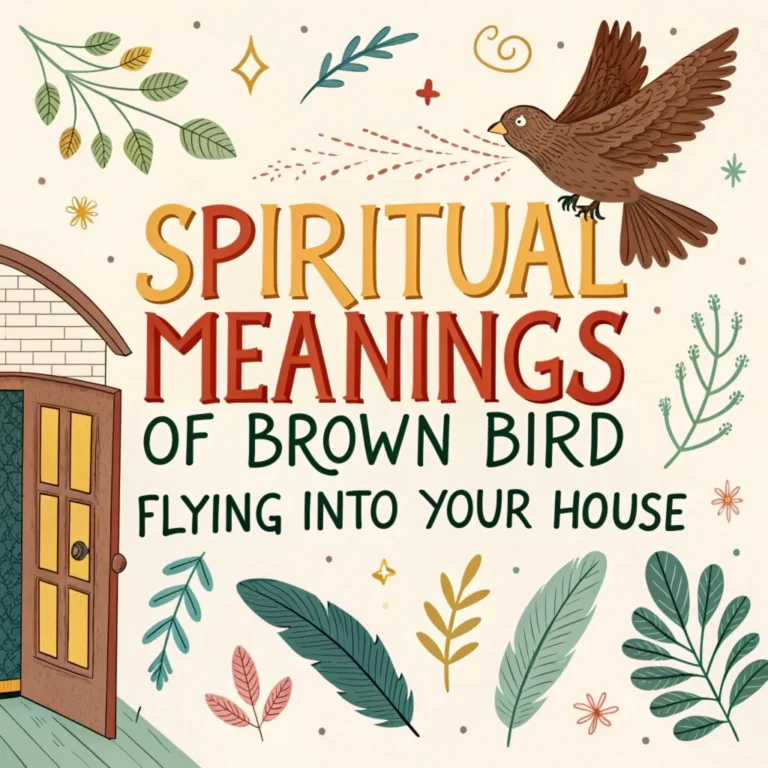 14 Spiritual Meanings of a Brown Bird Flies into Your House