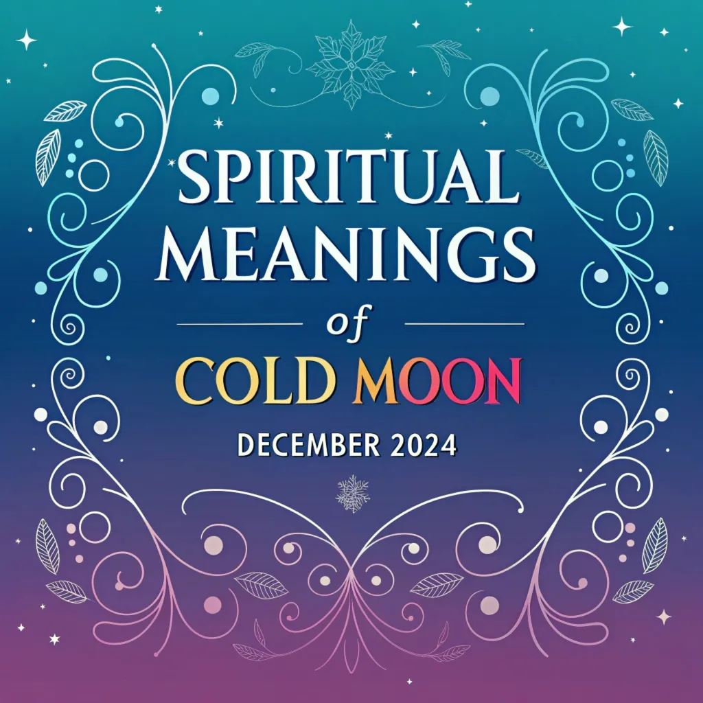 Spiritual Meanings of Cold Moon December 2024 (Full Moon)