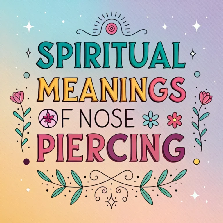 15 Spiritual Meanings of Nose Piercing: Ancient Wisdom