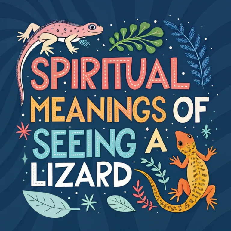 12 Spiritual Meanings of Seeing a Lizard: What Does It Mean for You?