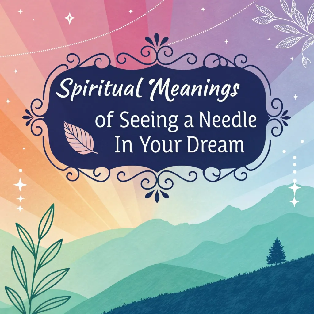 11 Spiritual Meanings of Seeing a Needle in Your Dream