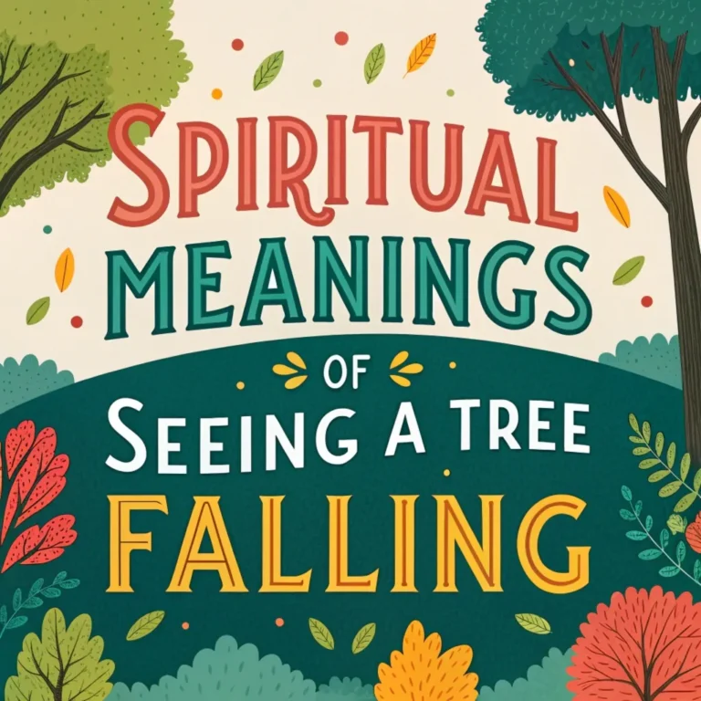 14 Spiritual Meanings of Seeing a Tree Falling:  Signs & Insights