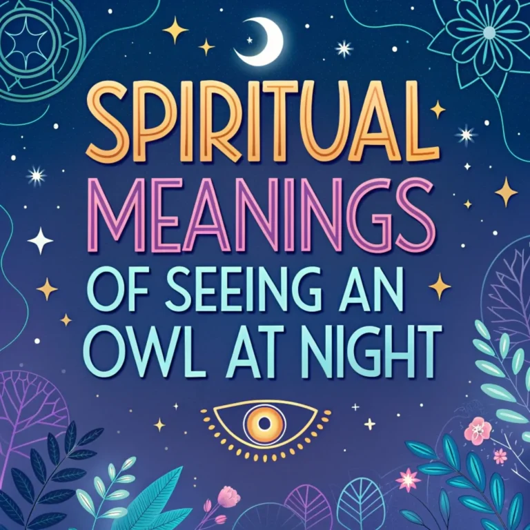 12 Spiritual Meanings of Seeing an Owl at Night: What Does It Mean for You?