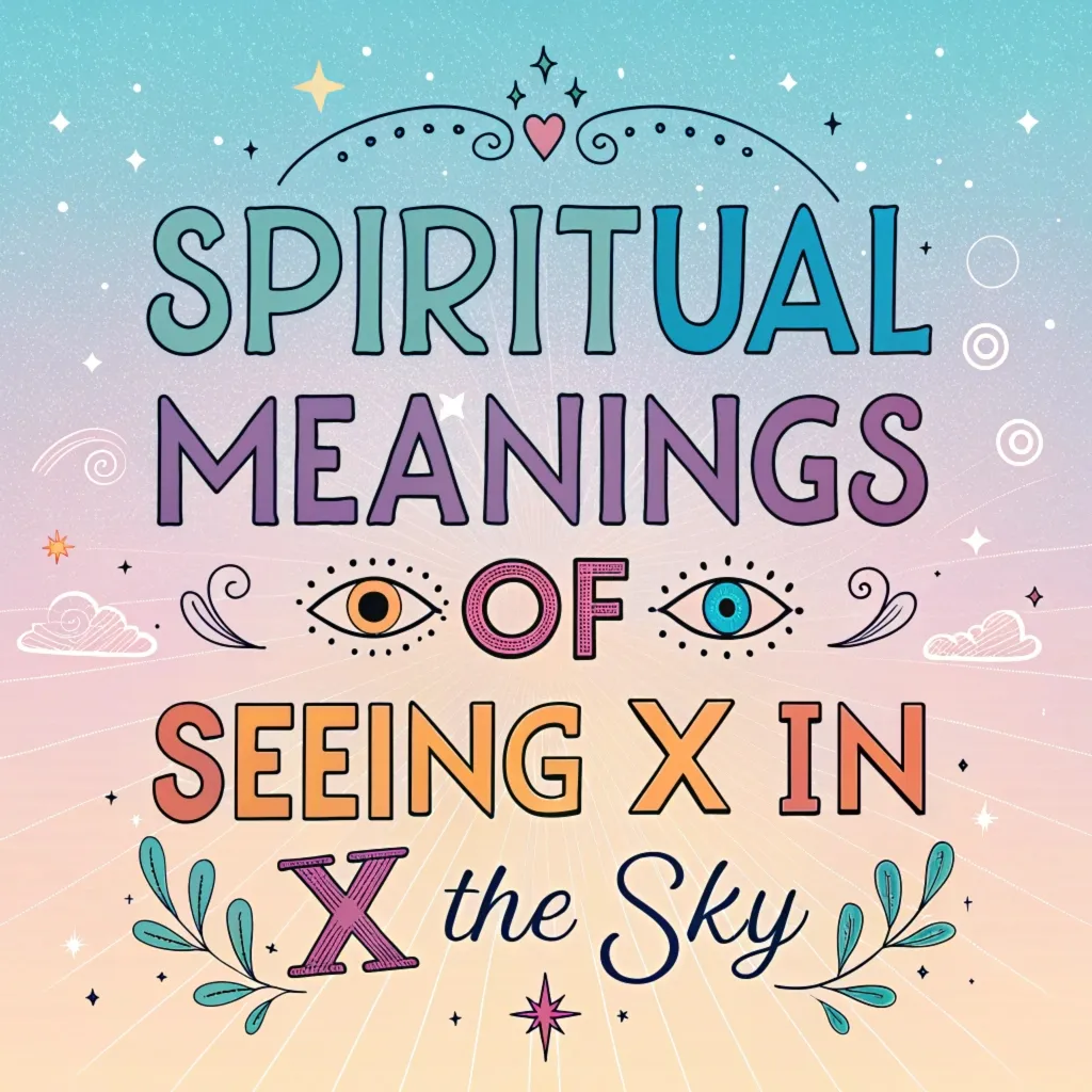 Spiritual Meanings of Seeing X in the Sky: 14 Signs to Know