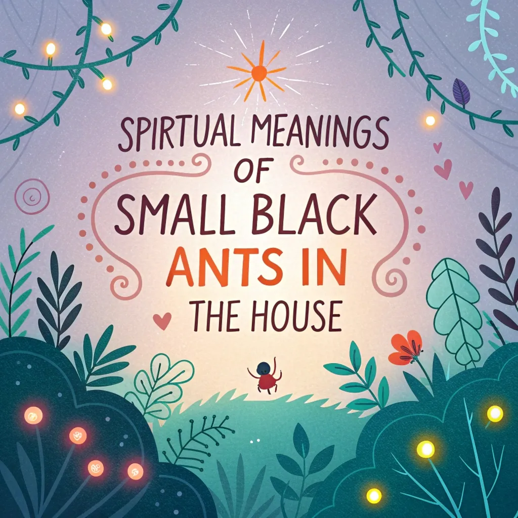 13 Spiritual Meanings of Small Black Ants in the House