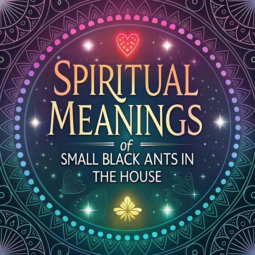 13 Spiritual Meanings of Small Black Ants in the House