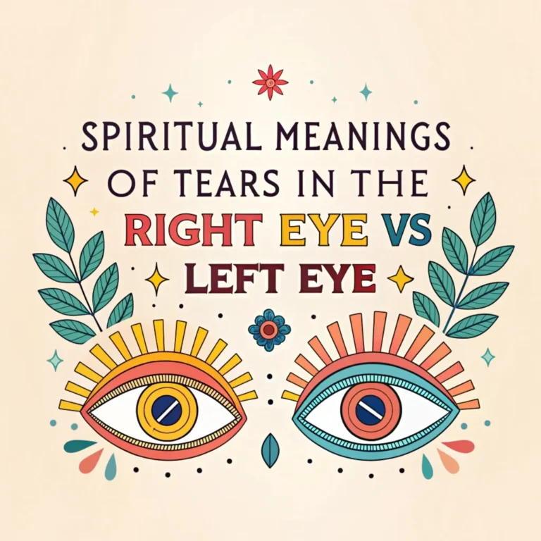 Spiritual Meanings of Tears in the Right Eye Vs Left Eye