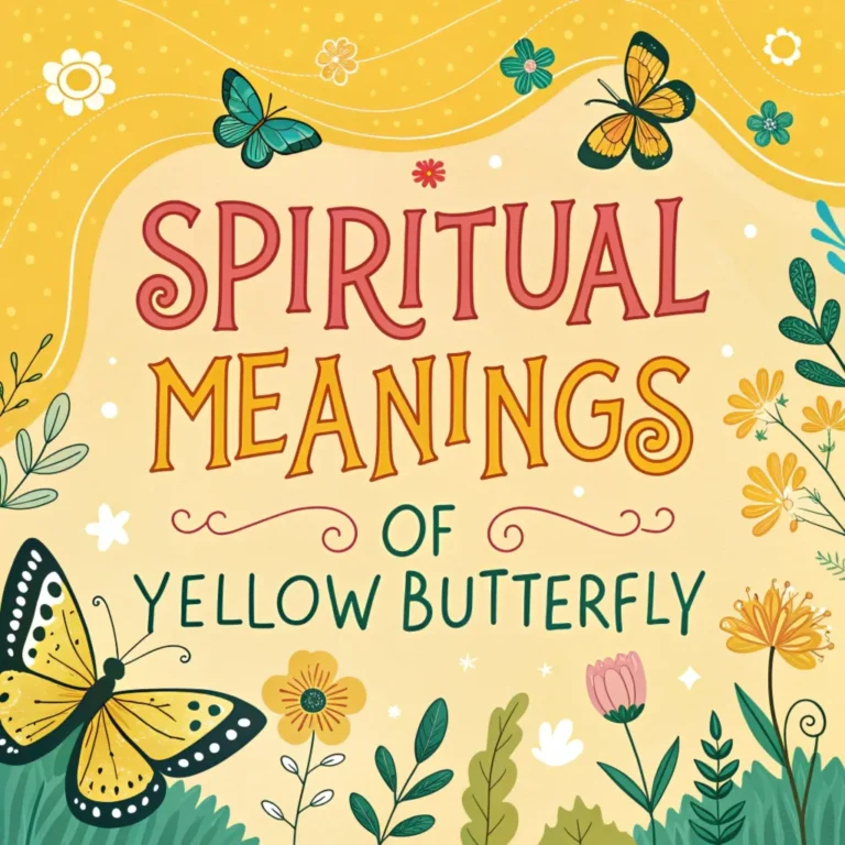 Spiritual Meanings of Yellow Butterfly: Signs of Hope & Change