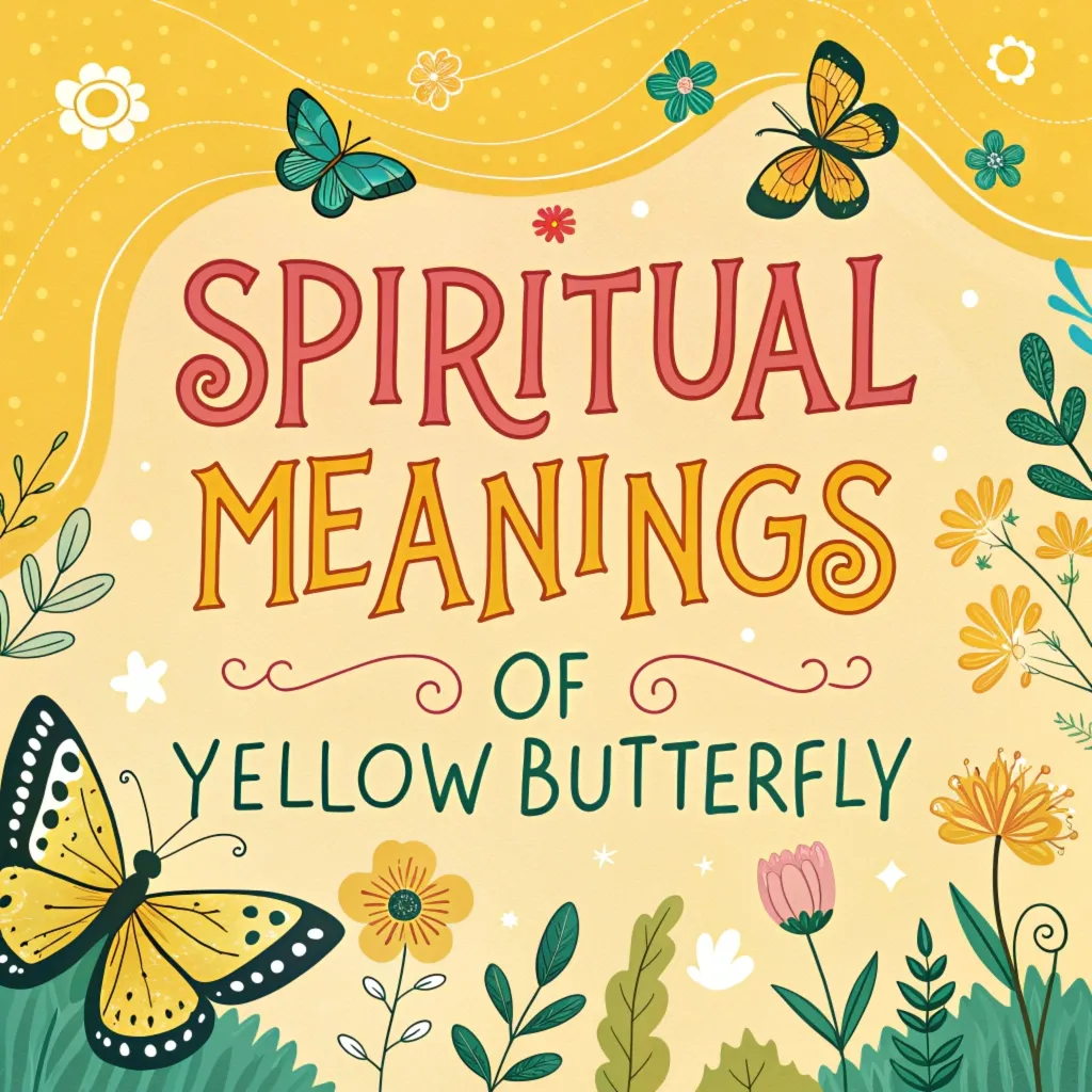 Spiritual Meanings of Yellow Butterfly: Signs of Hope & Change