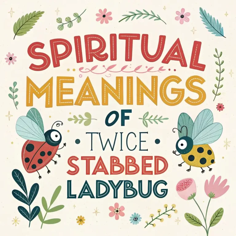 14 Spiritual Meanings of the Twice Stabbed Ladybug Explained