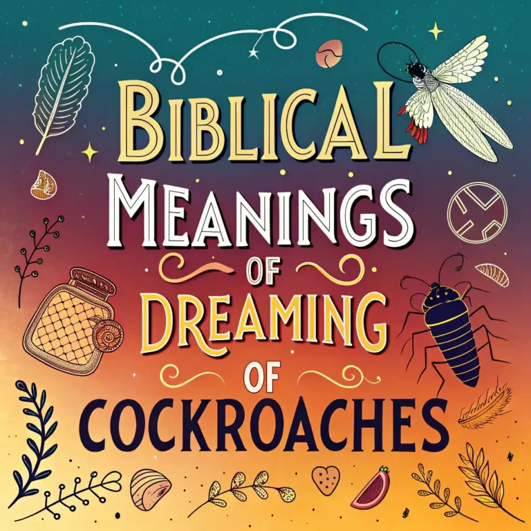 Biblical Meanings of Dreaming of Cockroaches: 15 Insights