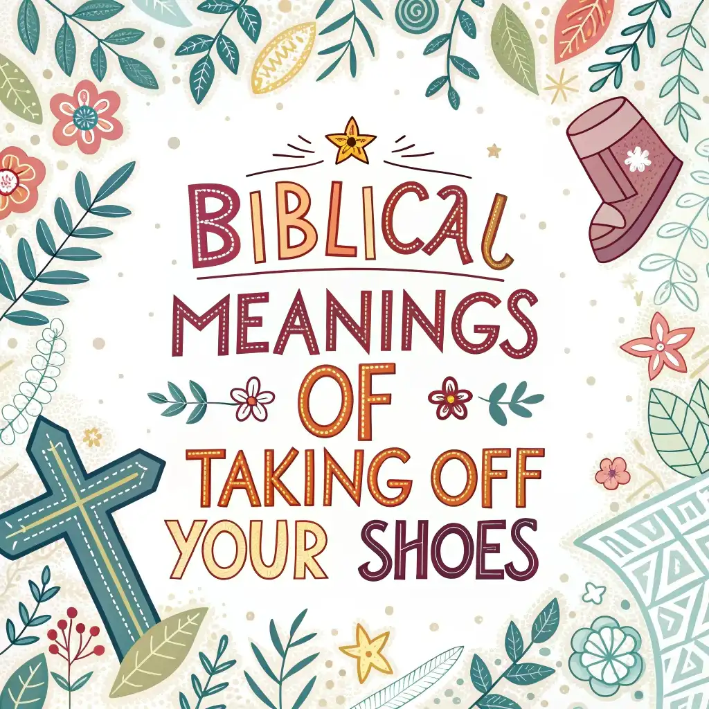 The Biblical Meanings of Taking Off Your Shoes