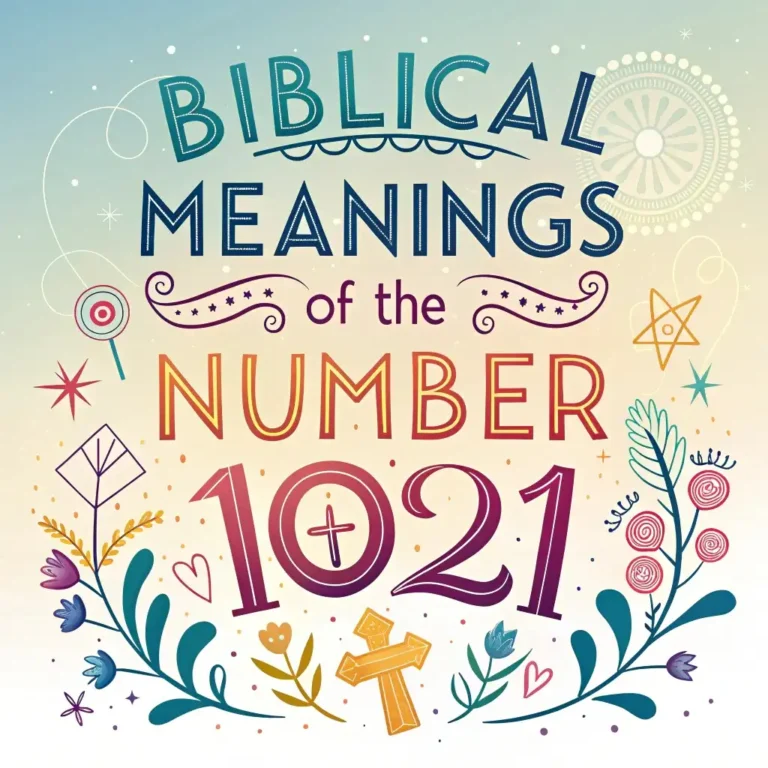 Biblical Meanings of the Number 1021: Divine Messages