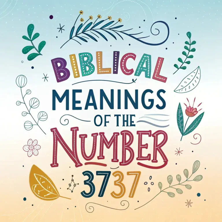 Biblical Meanings of the Number 3737: Divine Signs