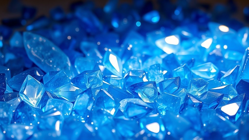 blue crystals spiritual symbolism