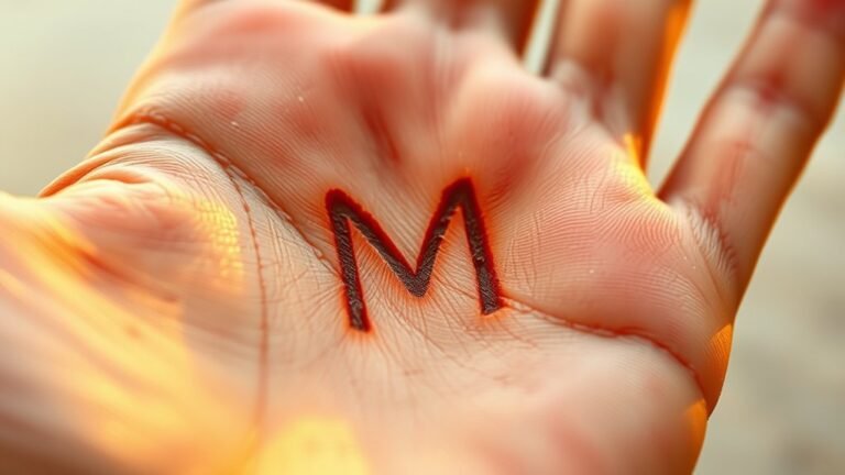 mystical signs on palm