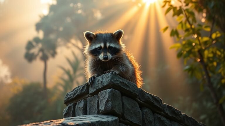 raccoon symbolizes divine guidance