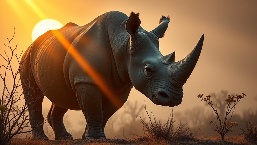 rhino symbolizes strength and protection