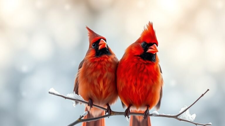 twin red bird omens