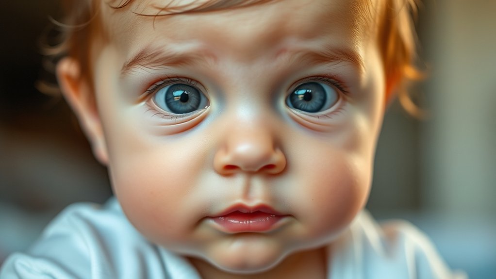 baby s gaze symbolizes innocence