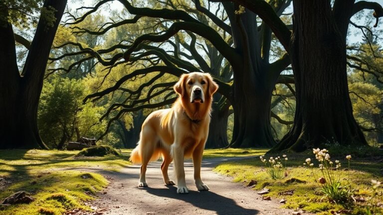 dog crossing symbolizes guidance