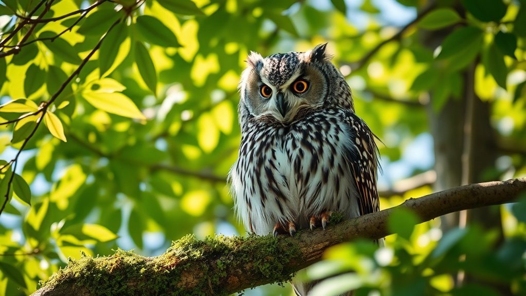 owl appearance during day