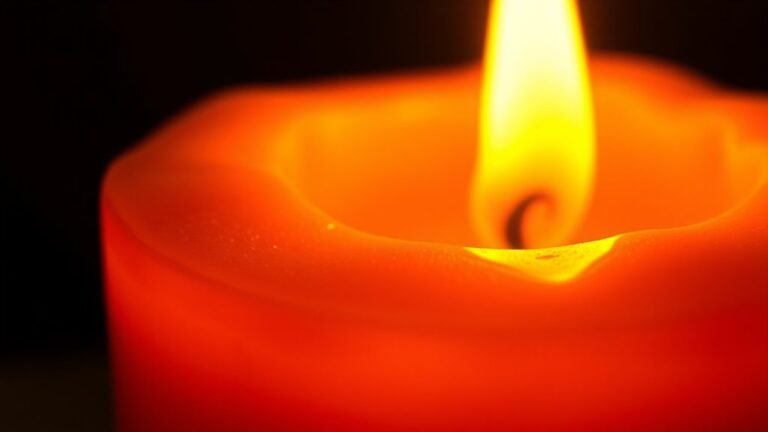 spiritual meanings of orange candles