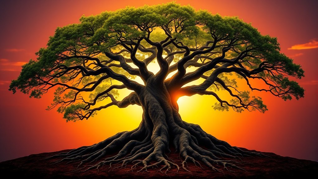 symbolism of interconnected growth