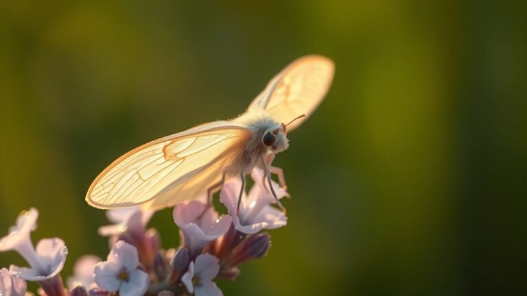 white moths symbolize purity and messages